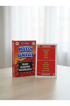 Haydi Anlat Kart Oyunu Zeka Akıl Strateji Yasak Olmayan Kelimelerle Anlat 55 Kart
