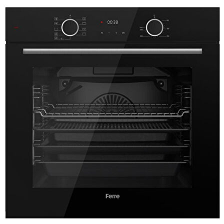 Ferre FryArt & FlowArt Libero Sessiz Davlumbaz Elektrikli Siyah Ank. Set (D080-SA + MS261 + XE63CS)