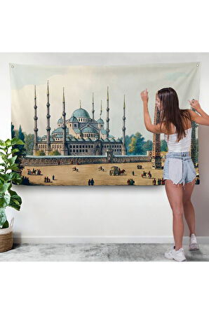 Sultan Ahmet Cami Osmanlı Dönemi Duvar Örtüsü-7032