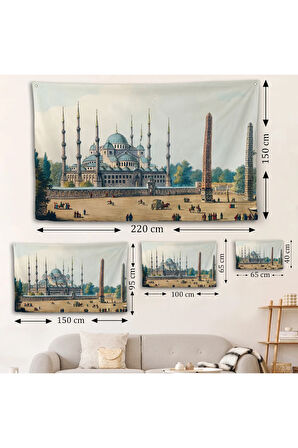 Sultan Ahmet Cami Osmanlı Dönemi Duvar Örtüsü-7032