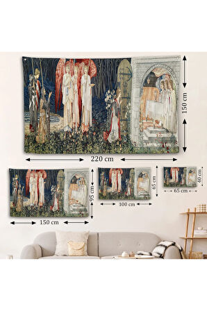 William Morris Kutsal Kase Duvar Örtüsü-7033