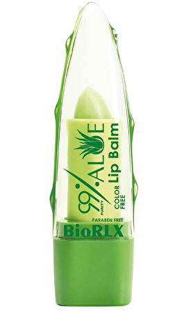 BioRLX %99 Aloe Vera Dudak Balmı Renksiz Vegan Dudak Bakım 3,5 g