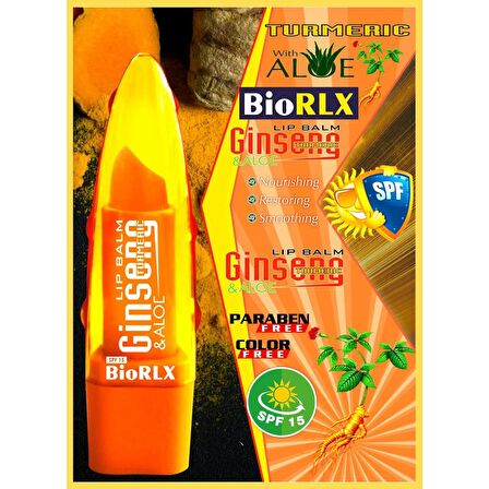 Biorlx Ginseng Aloevera Lip Balm Spf15 Renksiz 3.5Gr