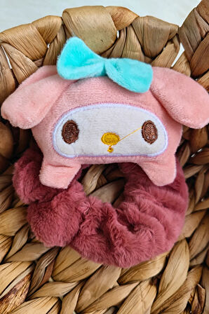 Kuromi-Pompompurin-Cinnamoroll-My Melody Dev Boy Peluş Lastik 1 Adet