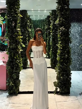 GOWN DANTEL BÜSTİYER & SATEN ETEK TAKIM