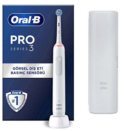 Oral-B Pro 3 3500 Şarj Edilebilir Beyaz Diş Fırçası