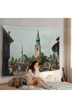 Luigi Mayer - Osmanlı Dönemi Bulgaristan Razgrad Kaskerat Duvar Örtüsü-7038