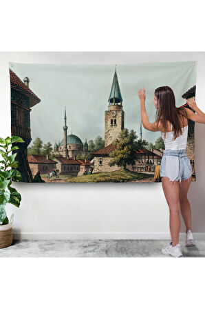 Luigi Mayer - Osmanlı Dönemi Bulgaristan Razgrad Kaskerat Duvar Örtüsü-7038