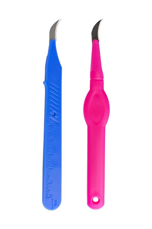 2'li Overlok Dikiş Sökücü ve İlik Açıcı Set – Plastik Saplı, Koruyucu Kılıflı