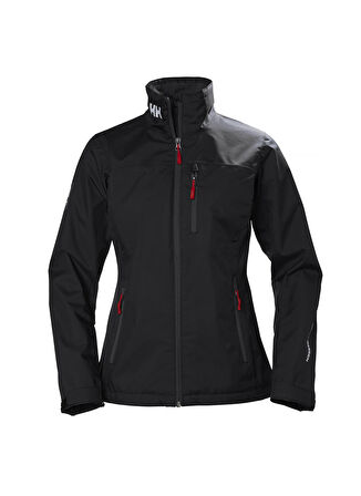 Helly Hansen Siyah Kadın Düz Yaka Mont HHA.30317_W CREW MIDLAYER JACKET