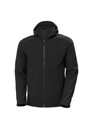 Helly Hansen Siyah Erkek Düz Yaka Mont HHA.62987_PARAMOUNT HOODED SOFTSHEL