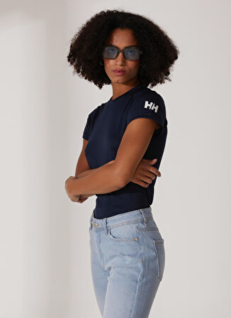Helly Hansen Bisiklet Yaka Lacivert Kadın T-Shirt HHA.48373_W HH TECH T-SHIRT
