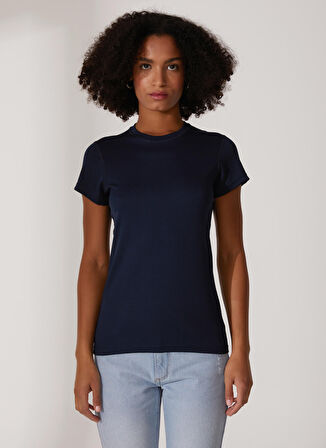 Helly Hansen Bisiklet Yaka Lacivert Kadın T-Shirt HHA.48373_W HH TECH T-SHIRT
