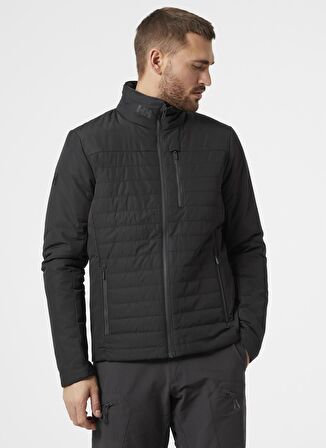 Helly Hansen Hh Crew Insulator Jacket 2.0 Fermuarlı Uzun Kollu Normal Kalıp Füme Erkek Mont