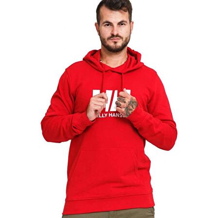 Helly Hansen Hh Hh Logo Hoodıe Kırmızı Erkek Sweatshirt 33977-163