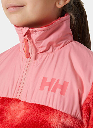 Helly Hansen Düz Pembe Kız Çocuk Polar Üst HHA.41737 JR CHAMP 1/2 ZIP MIDLAYER