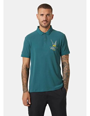 Helly Hansen Hp Race Erkek Polo Tişört HHA.34416.453 Yeşil