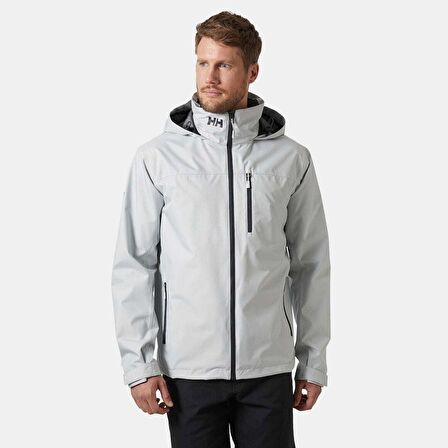 HELLY HANSEN CREW HOODED JACKET 2.0 ERKEK KAPÜŞONLU GRİ