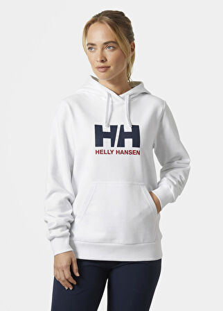 HELLY HANSEN W HH LOGO KAPÜŞONLU SWEATSHIRT 2.0 HHA.34460-WHITE