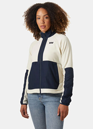 Helly Hansen HHA.54078_HHA.034_W RIG POLAR MONT Krem Dik Yaka Normal Düz Kadın Polar Sweatshırt