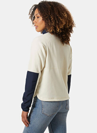 Helly Hansen HHA.54078_HHA.034_W RIG POLAR MONT Krem Dik Yaka Normal Düz Kadın Polar Sweatshırt