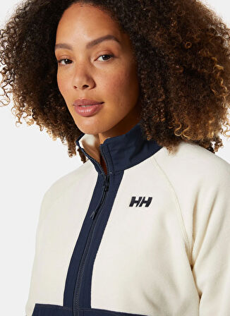Helly Hansen HHA.54078_HHA.034_W RIG POLAR MONT Krem Dik Yaka Normal Düz Kadın Polar Sweatshırt