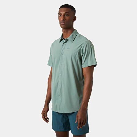 Helly Hansen Tofino Solen Short Sleeve Shirt Erkek Kısa Kollu Gömlek 63204-489 Yeşil