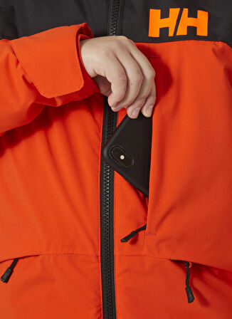 Helly Hansen Turuncu - Siyah Erkek Çocuk Kayak Montu HHA.41761-HHA.147HELLY HANSEN JR SU