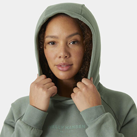 HELLY HANSEN W COTTON FLEECE HOODIE SWEATSHIRT HHA.54161-GREYCACTUS