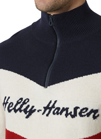 Helly Hansen Kırmızı Erkek Fermuarlı Normal Düz Kazak HHA.66025_HELLY HANSEN APRES KNITTE