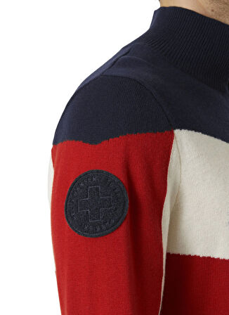 Helly Hansen Kırmızı Erkek Fermuarlı Normal Düz Kazak HHA.66025_HELLY HANSEN APRES KNITTE