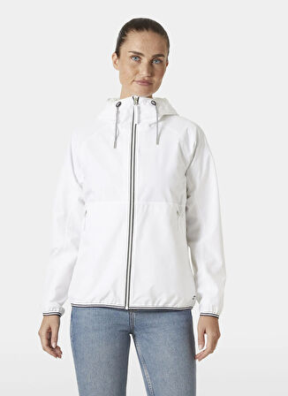 Helly Hansen HHA.54378_HELLY HANSEN W KOSTER YAĞ Beyaz Ceket Yaka Normal Düz Kadın Yağmurluk