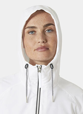 Helly Hansen HHA.54378_HELLY HANSEN W KOSTER YAĞ Beyaz Ceket Yaka Normal Düz Kadın Yağmurluk