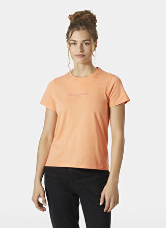 Helly Hansen HHA.54591_HELLY HANSEN W CORE T-SHI Somon Bisiklet Yaka Normal Düz Kadın T-Shirt