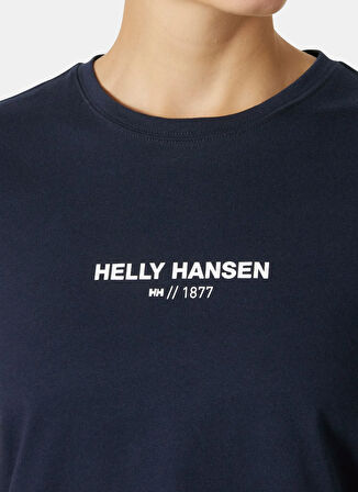 Helly Hansen HHA.54591_HELLY HANSEN W CORE T-SHI Lacivert Bisiklet Yaka Normal Düz Kadın T-Shirt