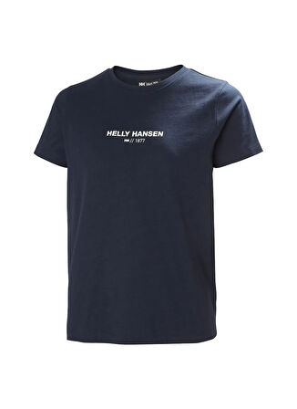 Helly Hansen HHA.54591_HELLY HANSEN W CORE T-SHI Lacivert Bisiklet Yaka Normal Düz Kadın T-Shirt