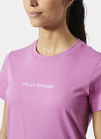 Helly Hansen HHA.54591_HELLY HANSEN W CORE T-SHI Mor Bisiklet Yaka Normal Düz Kadın T-Shirt