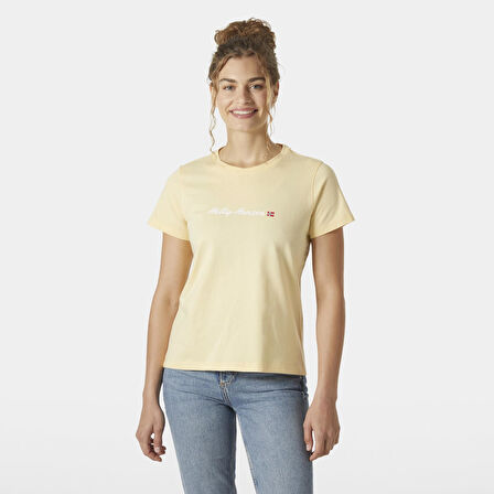 HELLY HANSEN W CORE GRAPHIC T-SHIRT 2.0 HHA.54592YellowCream