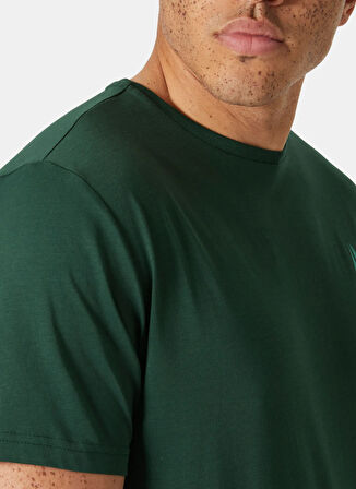Helly Hansen HHA.54601_HELLY HANSEN SHORELINE T- Yeşil Bisiklet Yaka Normal Düz Erkek T-Shirt