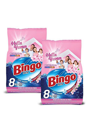 Bingo Matik Mutlu Yuvam Renkli Ve Beyazlar Toz Çamaşır Deterjanı 16 Kg