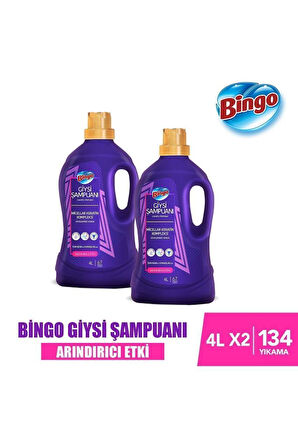 Bingo Giysi Şampuanı Arındırıcı Etki 4l 2'li