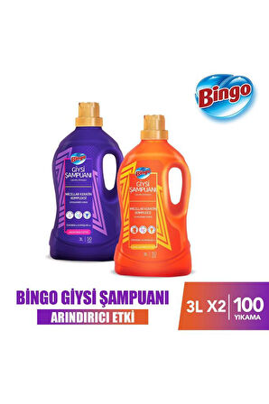 Bingo Giysi Şampuanı Karma Paket 3l 2'li