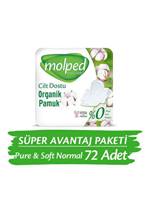 Molped Pure & Soft Normal Süper Ekonomik Ped 24 Lü X 3 Adet