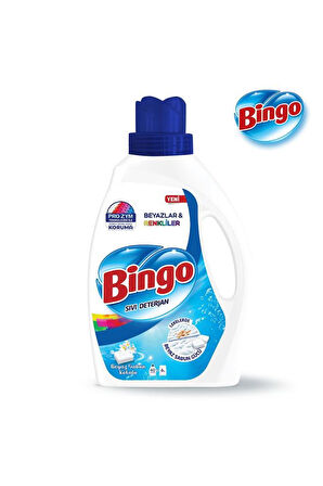 Bingo Sıvı Deterjan Beyaz Ve Renkli Beyaz Sabun Kokulu 2,6 ml X 3 Adet