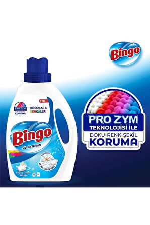 Bingo Sıvı Deterjan Beyaz Ve Renkli Beyaz Sabun Kokulu 2,6 ml X 3 Adet