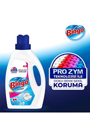 Bingo Sıvı Çamaşır Deterjanı Amber Çiçeği 1755 ml 3lü