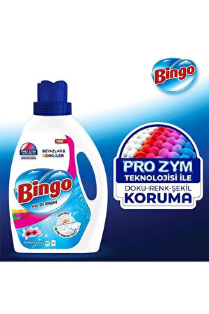 Bingo Sıvı Çamaşır Deterjanı Amber Çiçeği 2600 ml 3lü