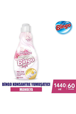 Bingo Soft Konsantre Çamaşır Yumuşatıcısı Manolya 1440 ml X 4 Adet