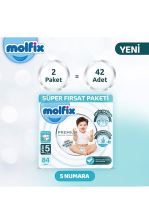 Molfix Premium Süper Fırsat Paketi 5 Beden 84 Adet