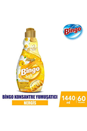 Bingo Soft Konsantre Çamaşır Yumuşatıcısı Nergis 1440 ml X 4 Adet